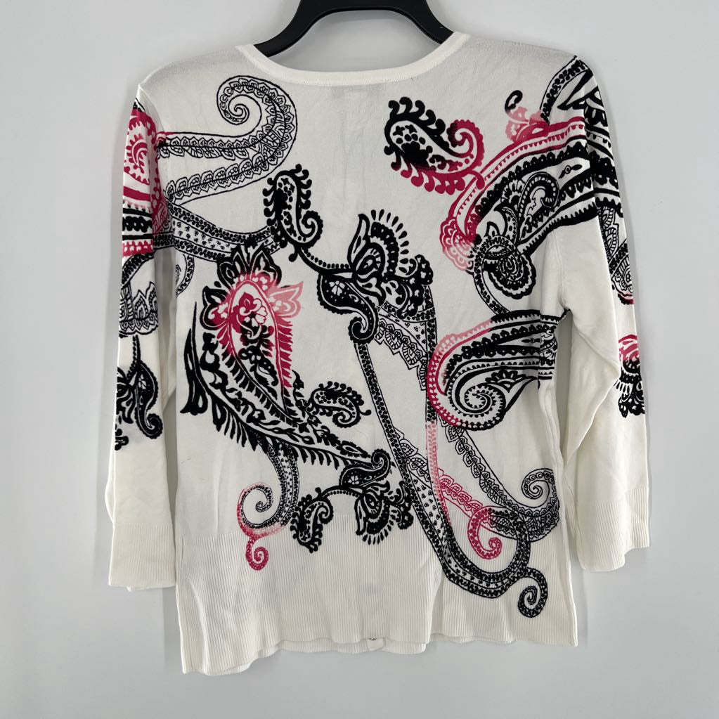 R70 L l/s paisley button cardigan