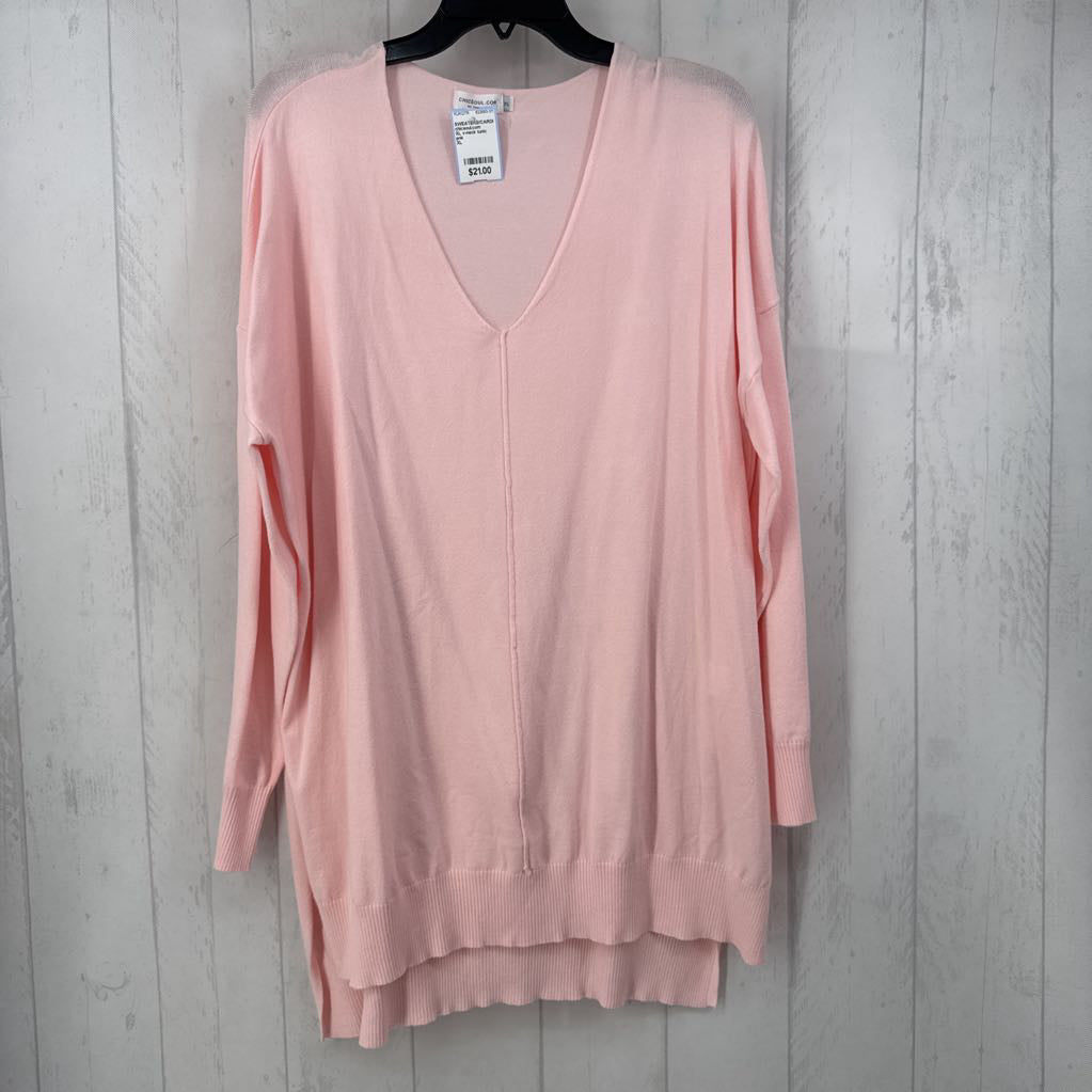 XL v-neck tunic sweater