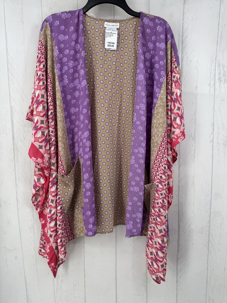 Lp mixed print ruana