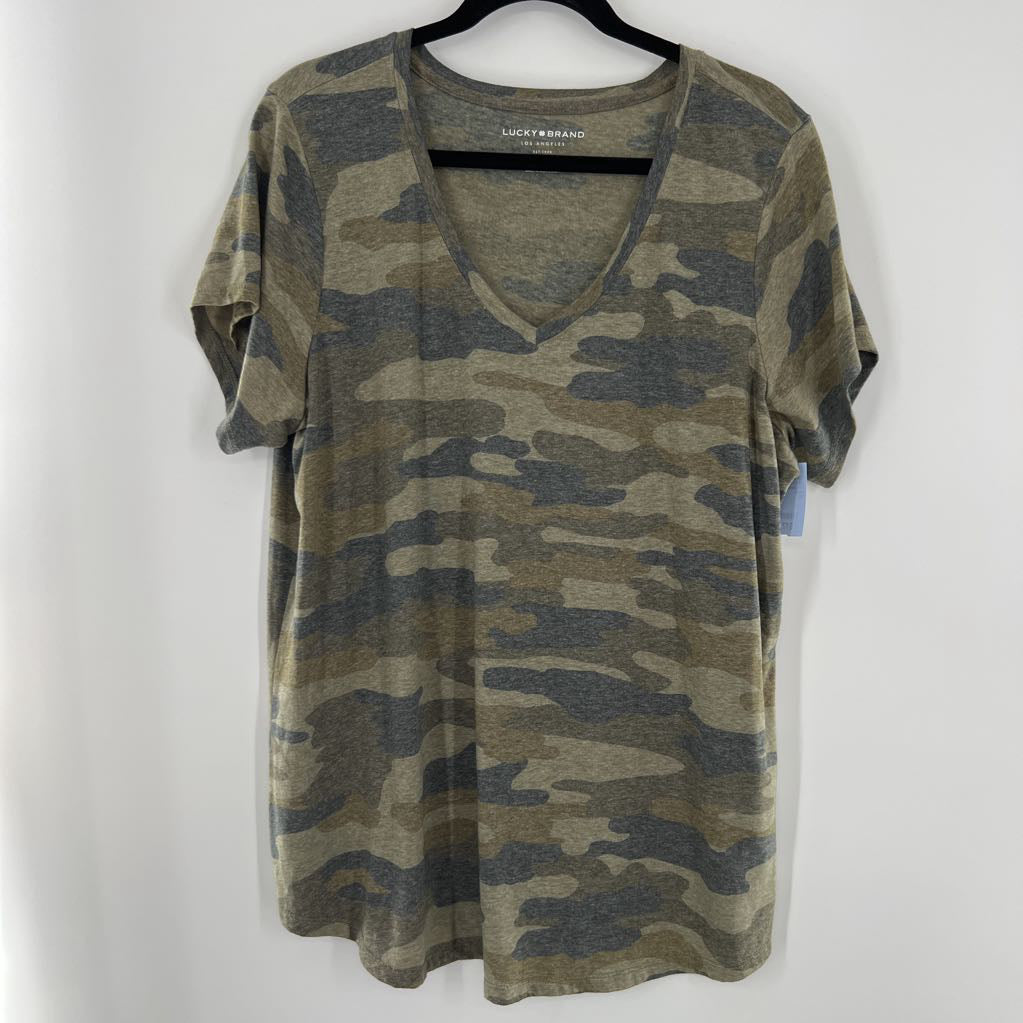 2X camo print s/s tee
