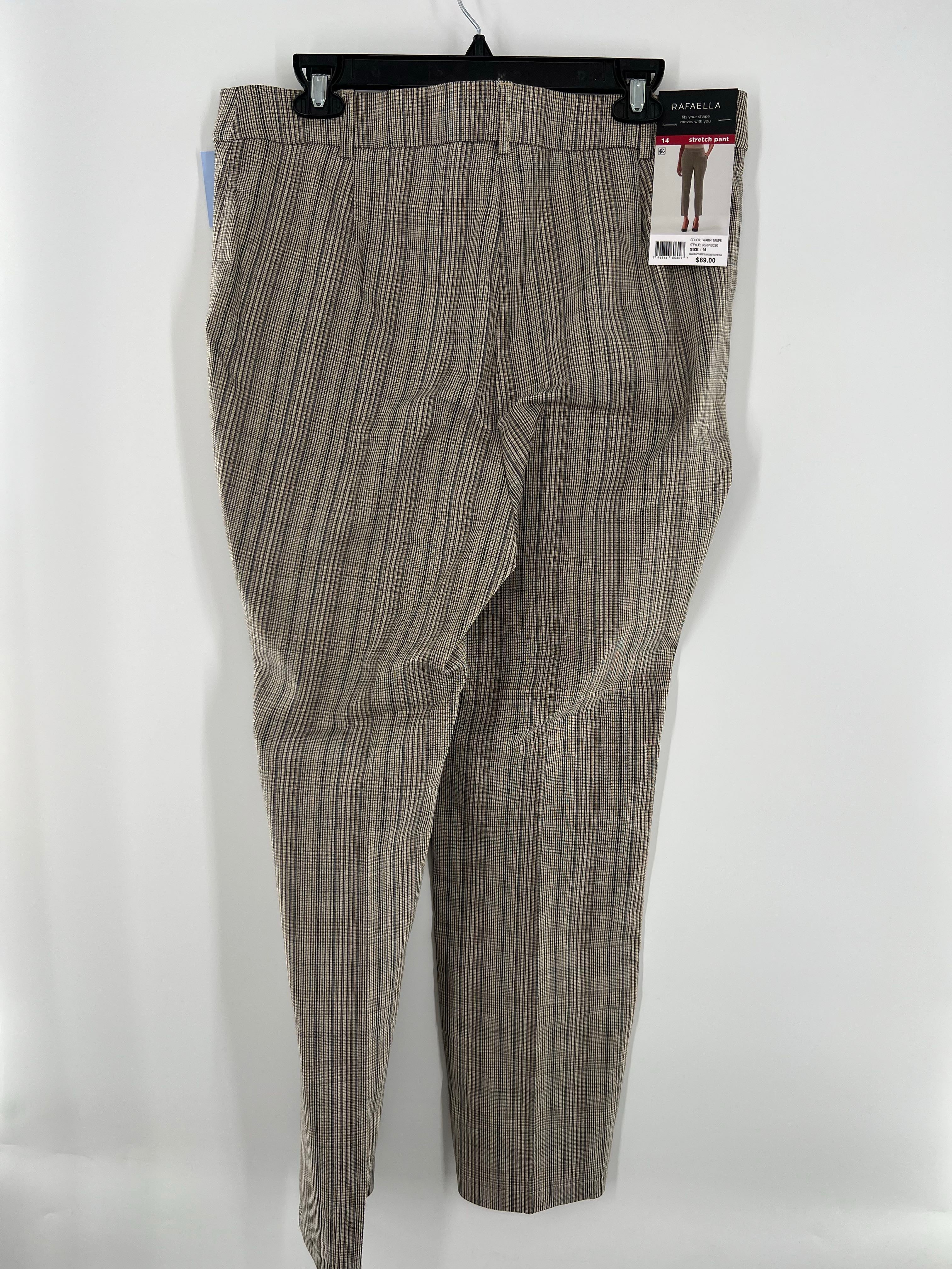 R89 14 plaid stretch pant