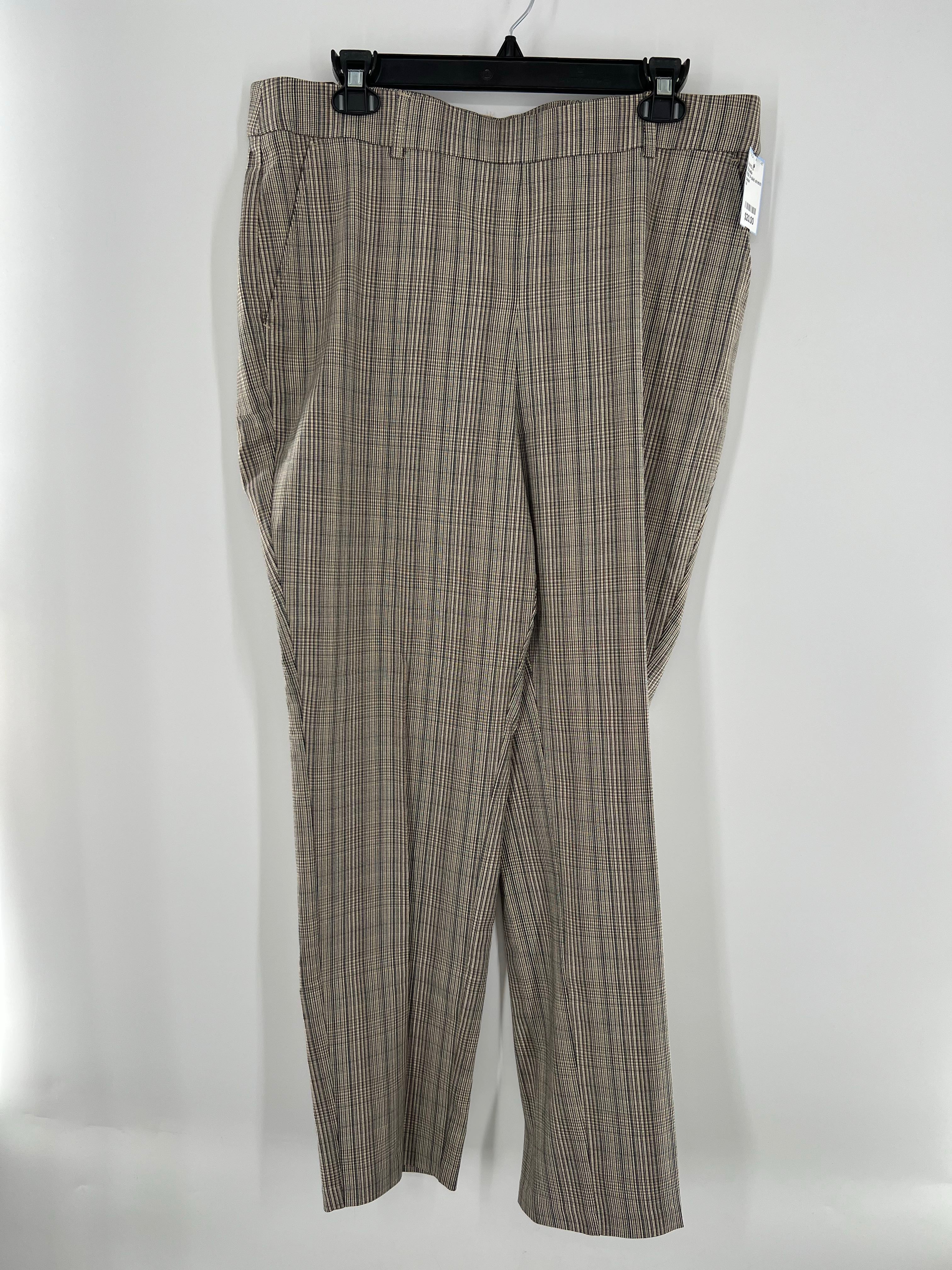R89 14 plaid stretch pant