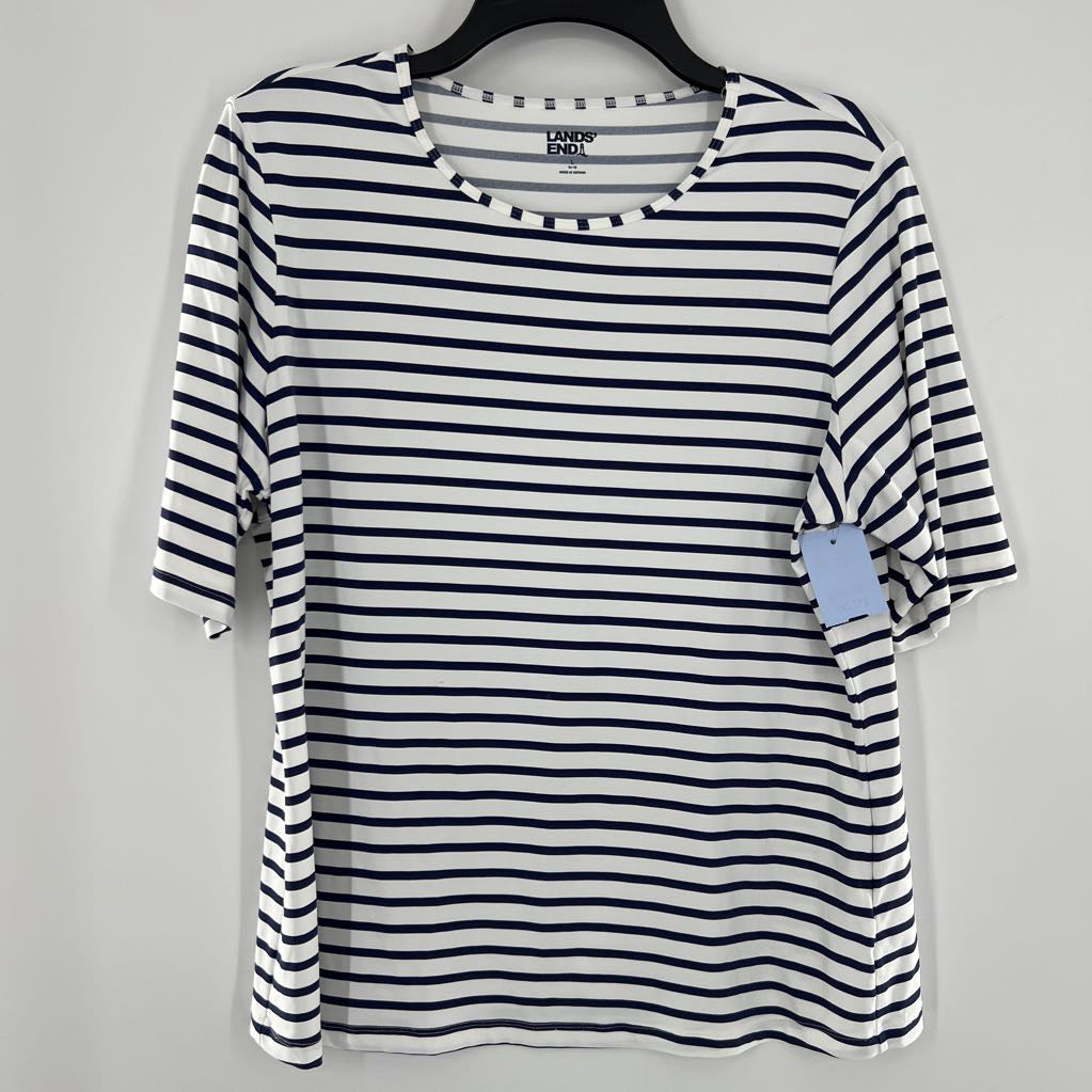 L striped s/s top