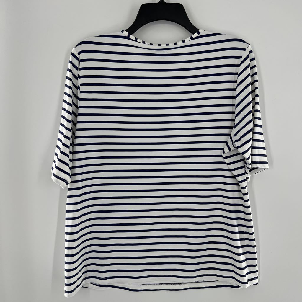 L striped s/s top