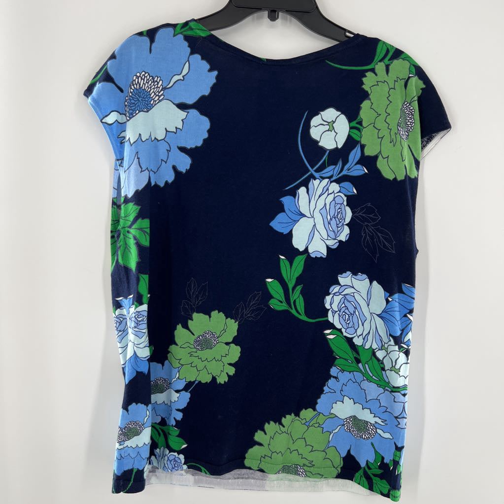 R70 XL flo print scoop neck tank
