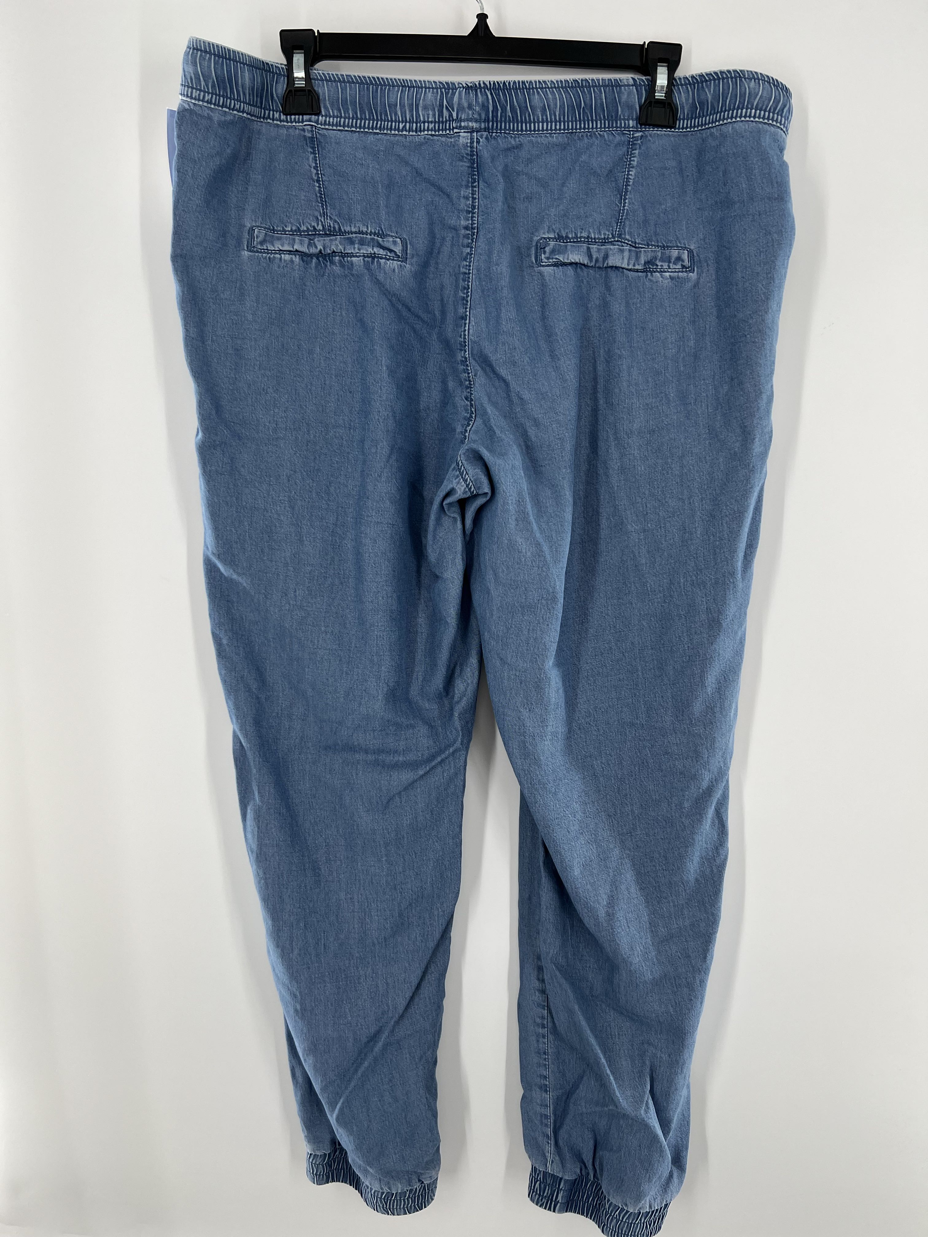 XL pull-on chambray joggers