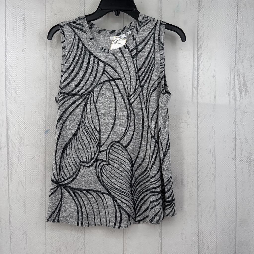 M printed round neck tank