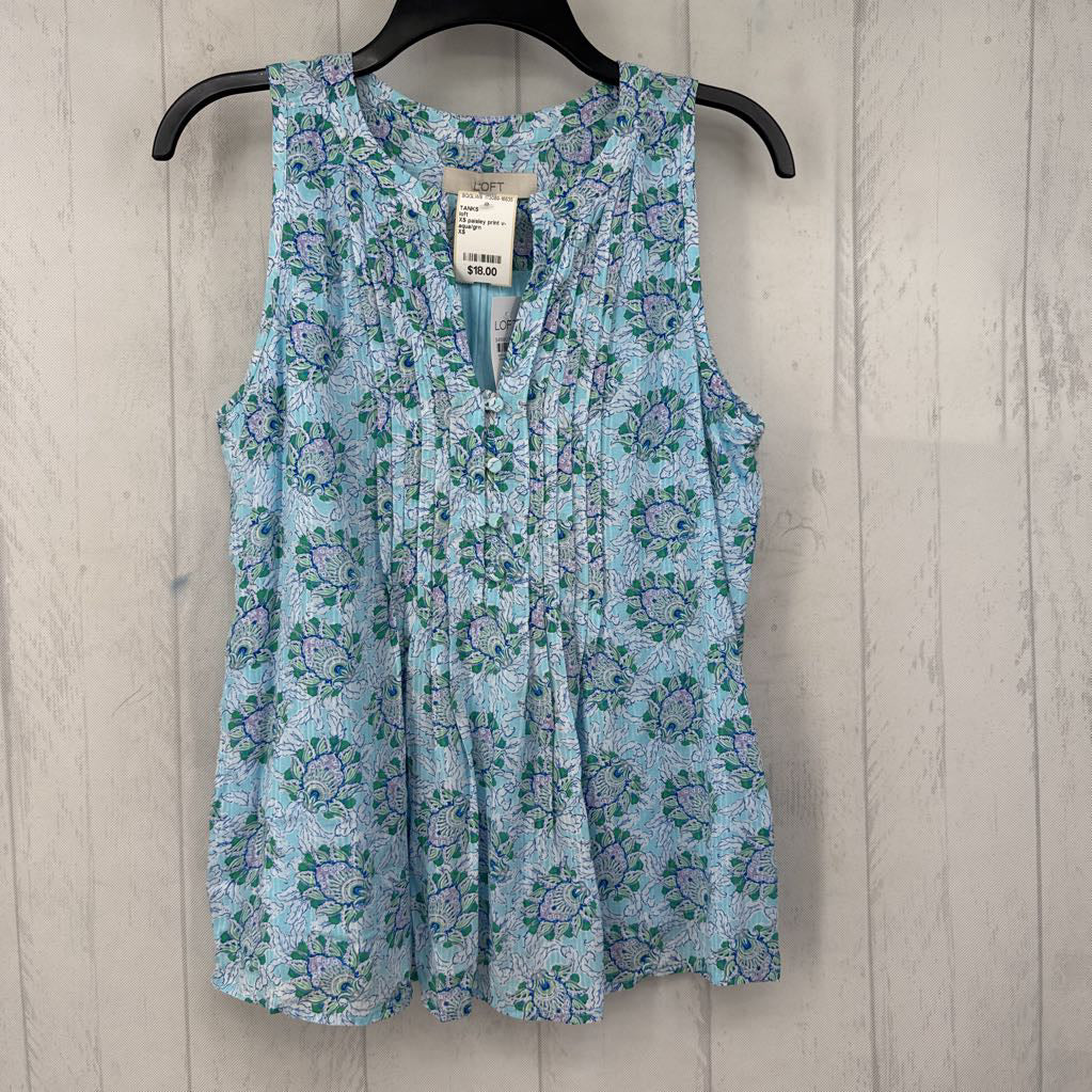 XS paisley print v-neck tank