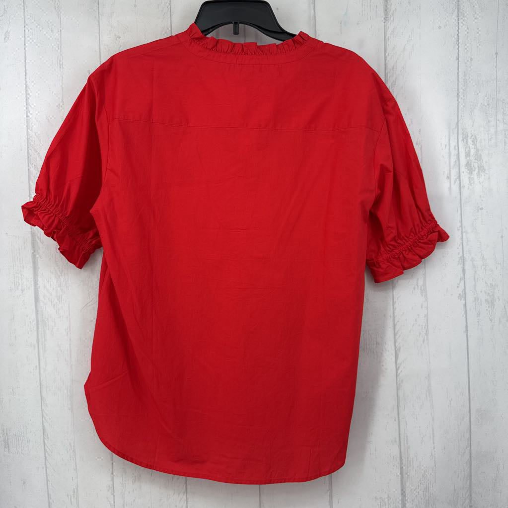 M split neck s/s top