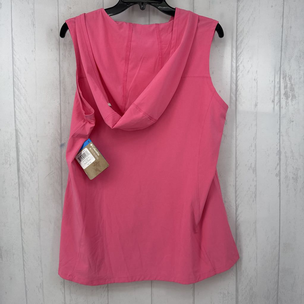 R40 L quarter zip hooded slvls top