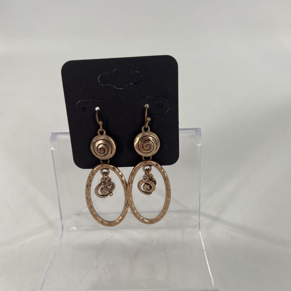 gold tone dangle earrings