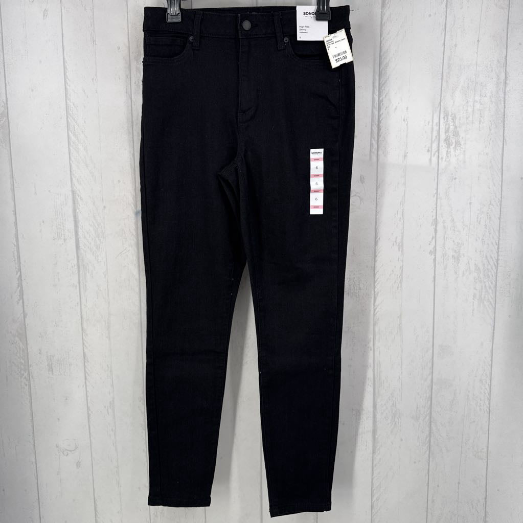 6 hi-rise skinny jean