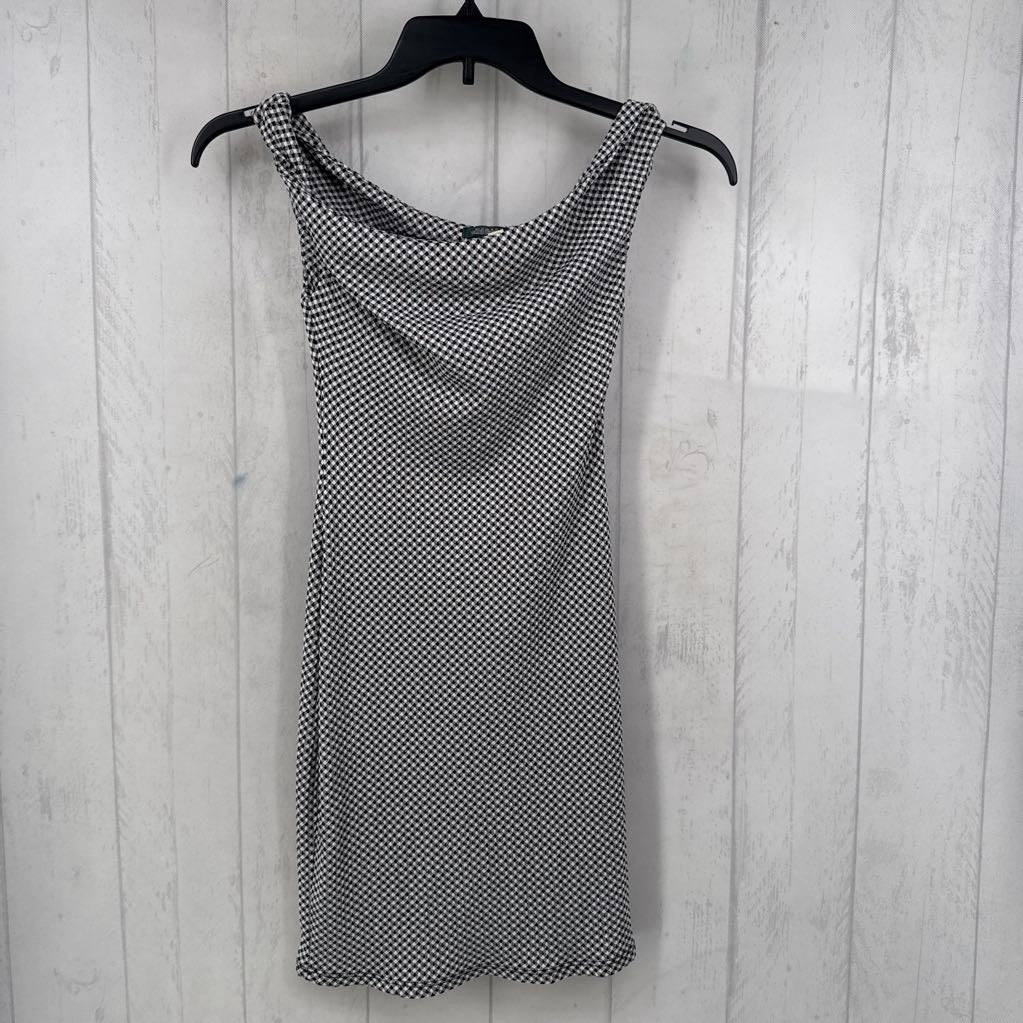 XS gingham slvls dress