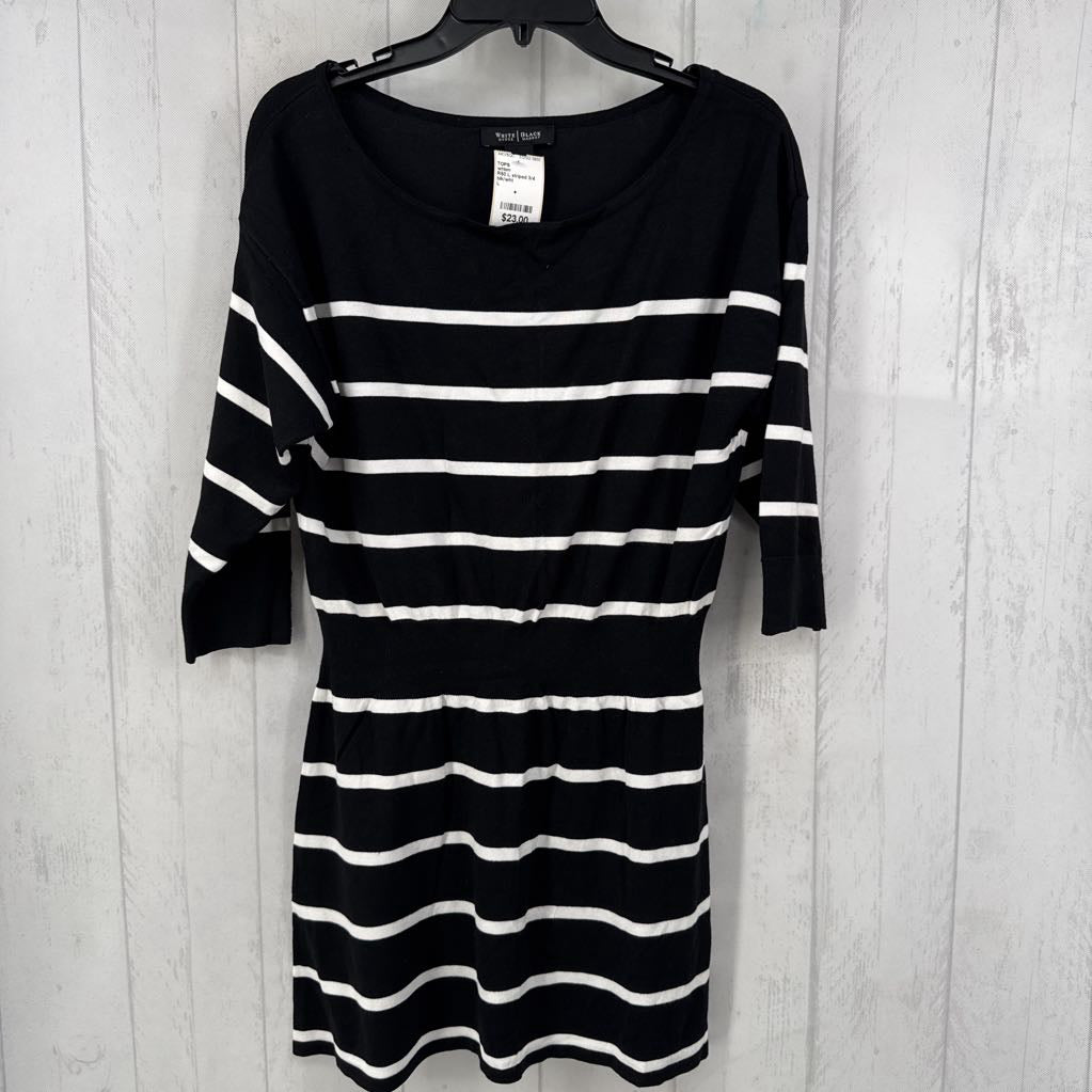 R50 L striped 3/4 slv dress
