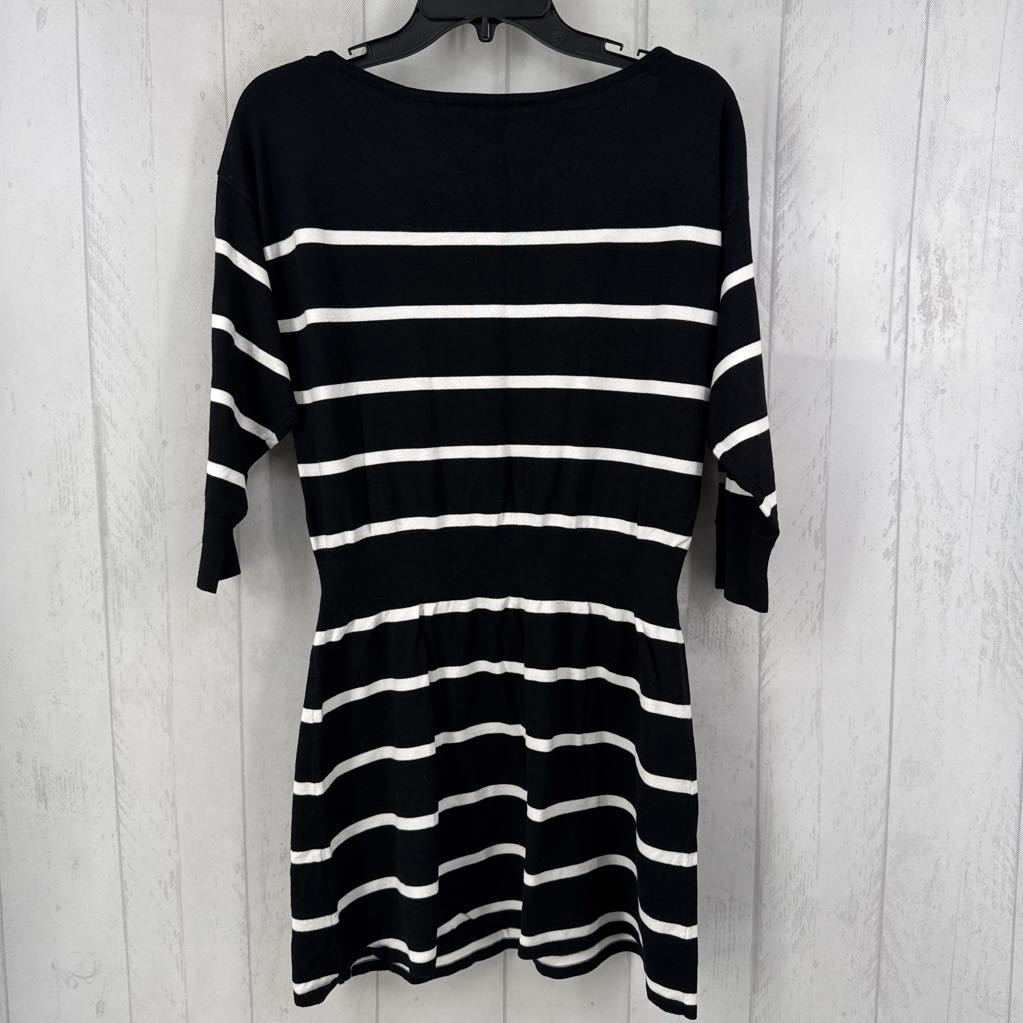 R50 L striped 3/4 slv dress