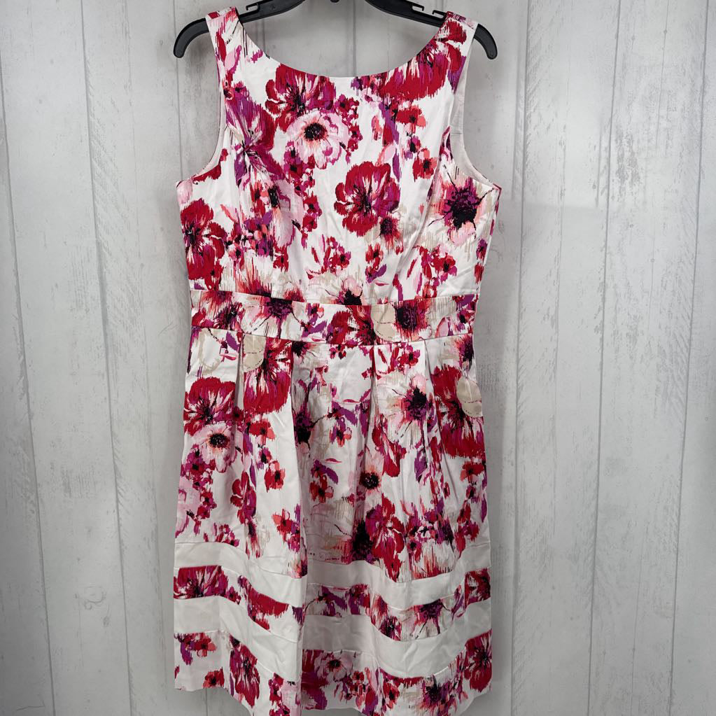 R160 12 flo print slvls dress