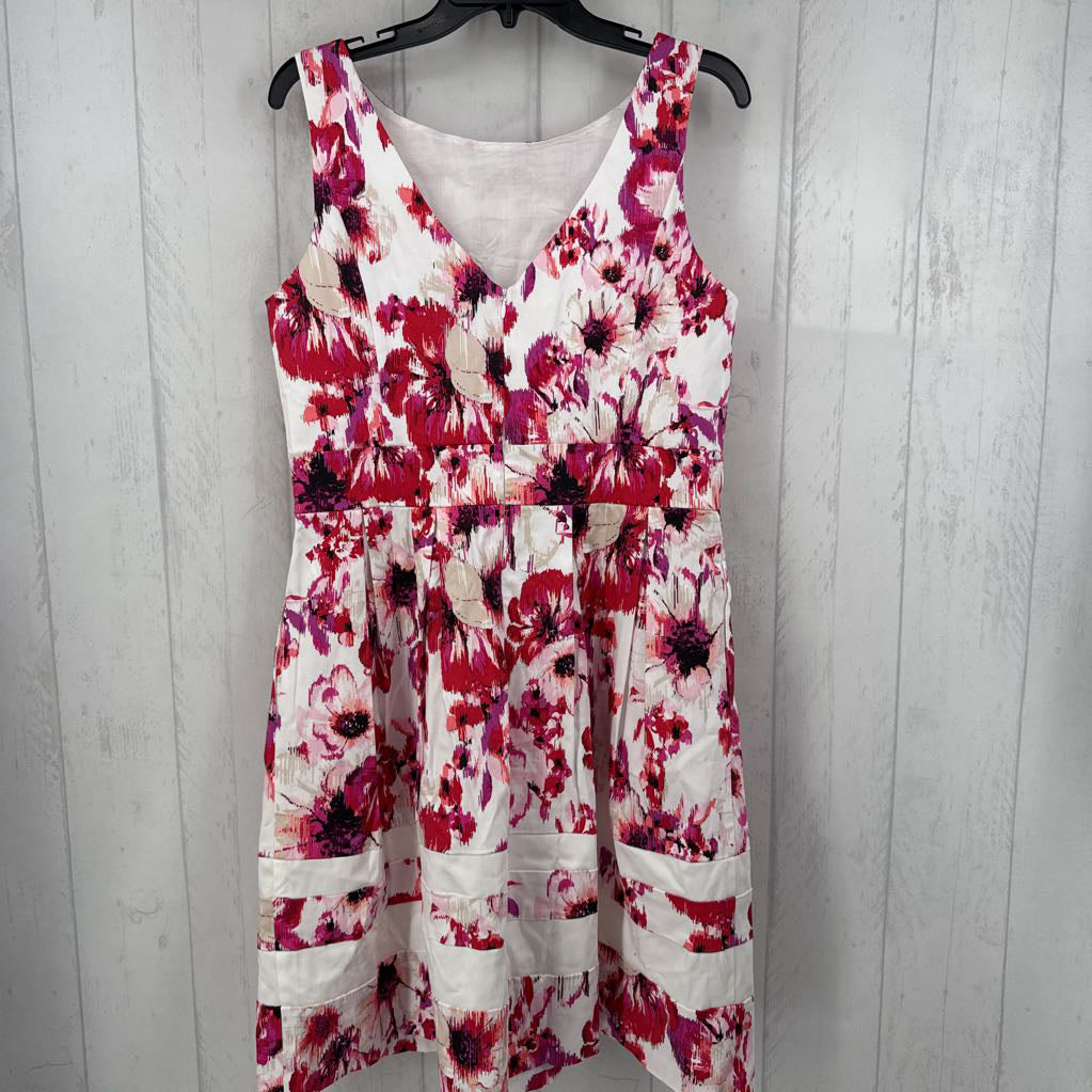 R160 12 flo print slvls dress