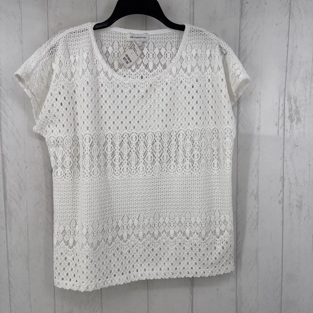XL crochet s/s top
