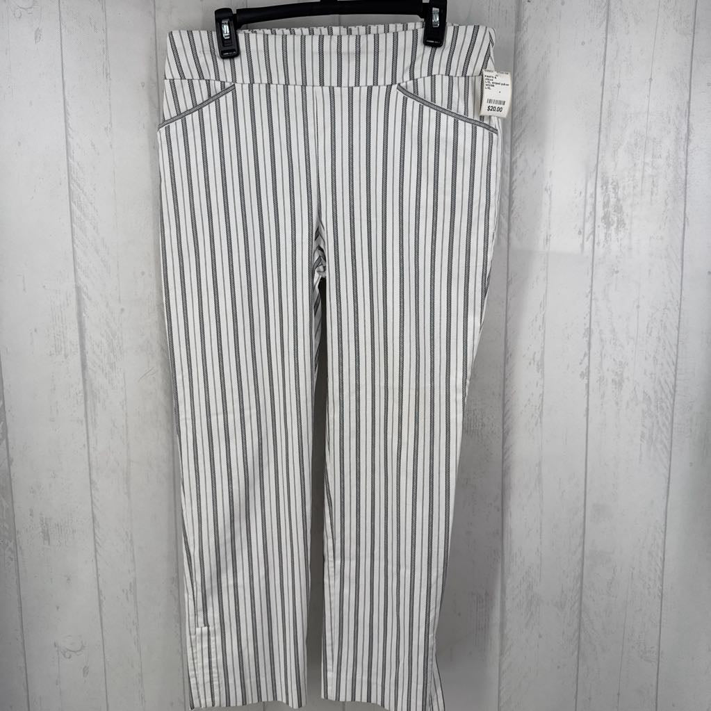 L/XL striped pull-on pant