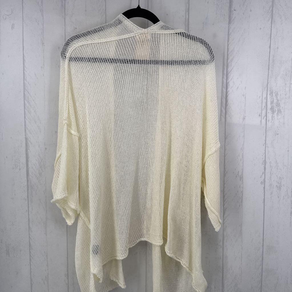 L crochet s/s cardi