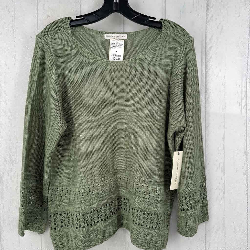 L 3/4 slv sweater