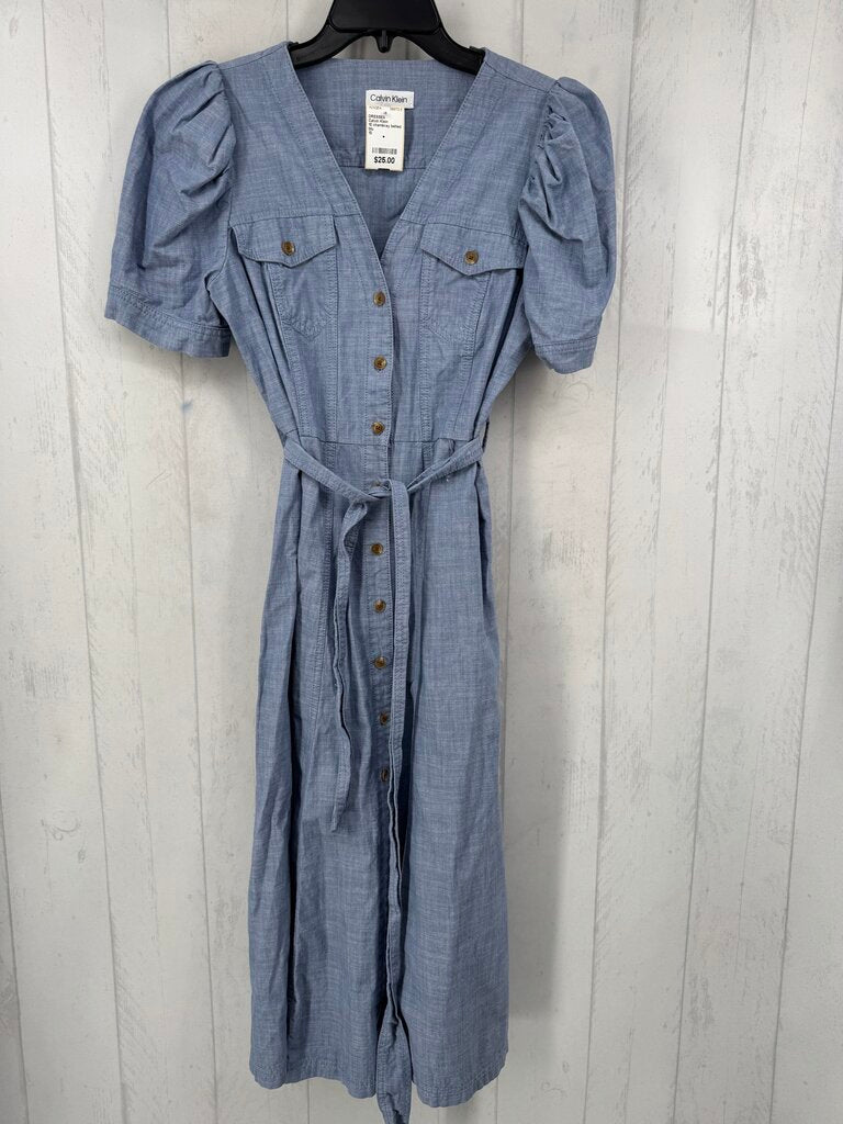 10 chambray belted s/s dress
