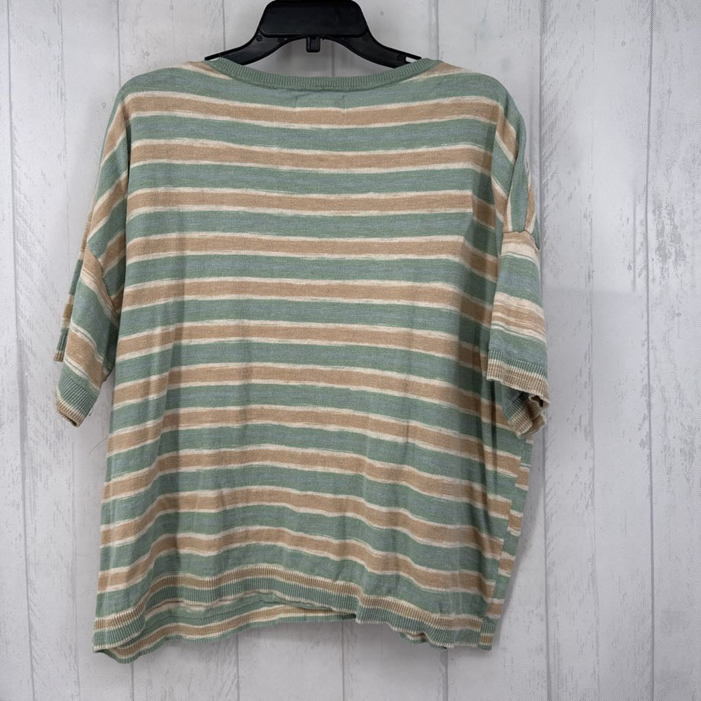 14 striped s/s top