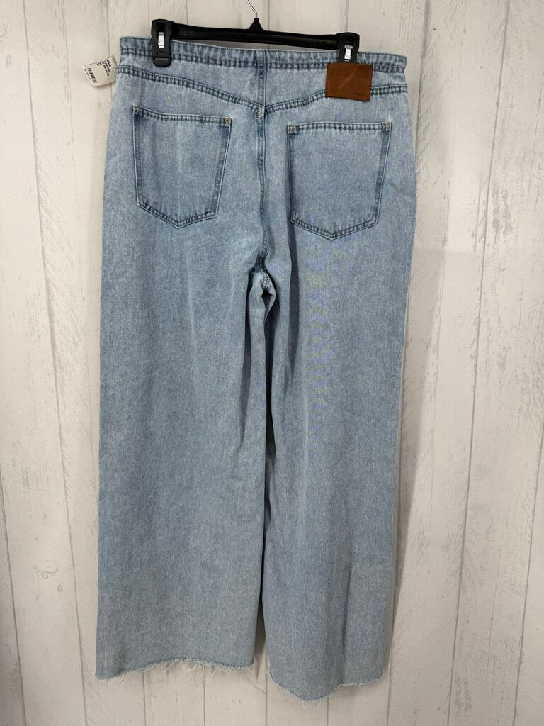 30 drawstring waist wide leg jeans