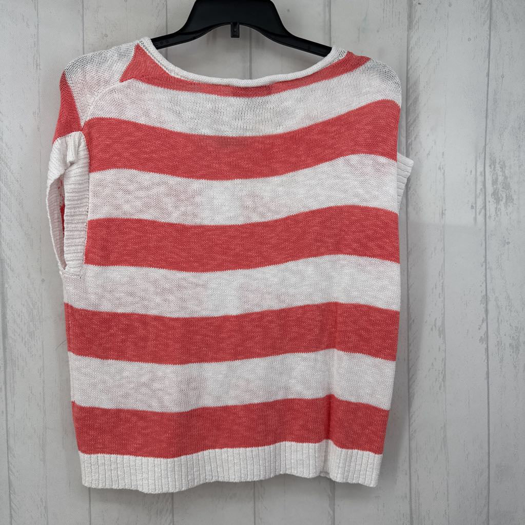 L striped cap slv sweater