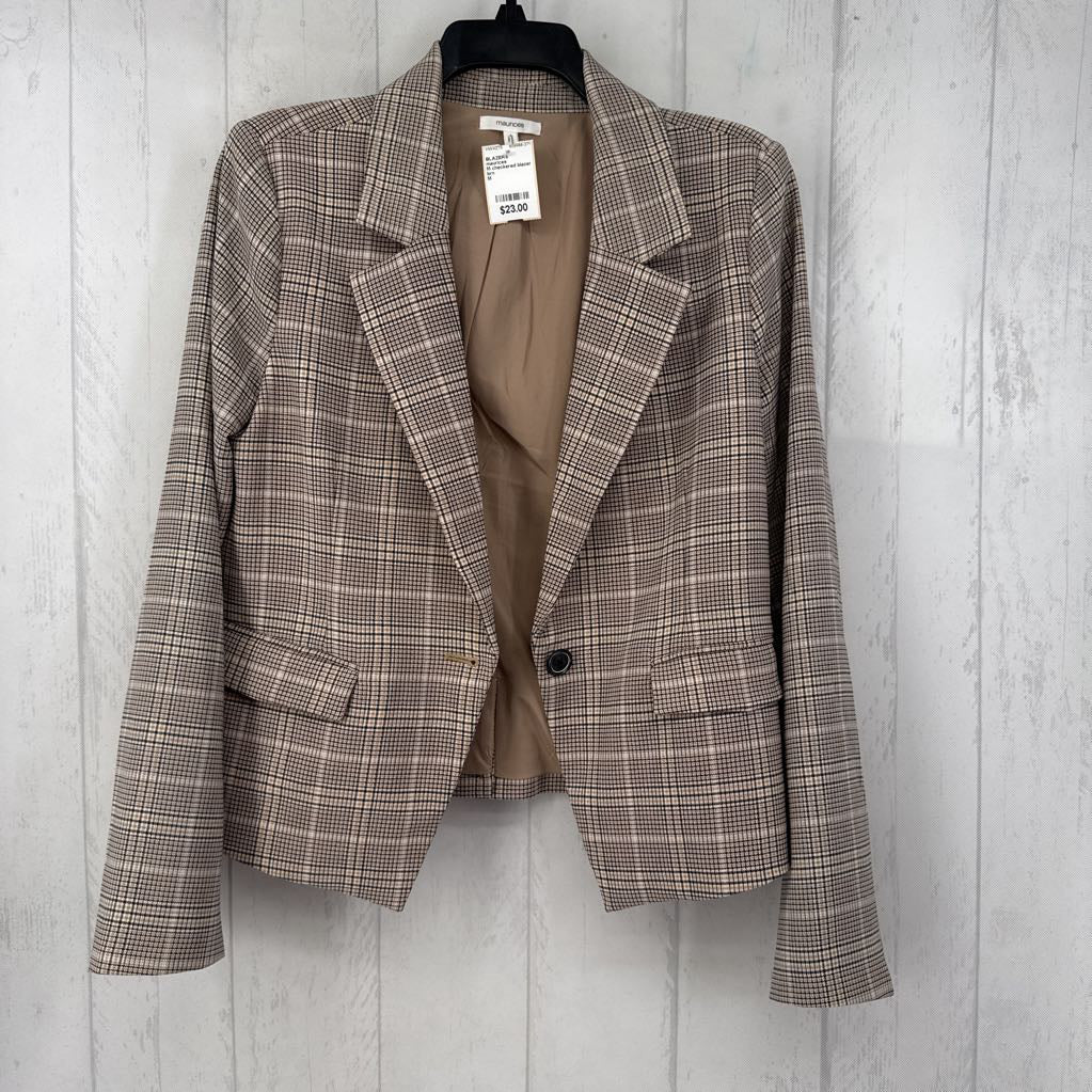 M checkered blazer