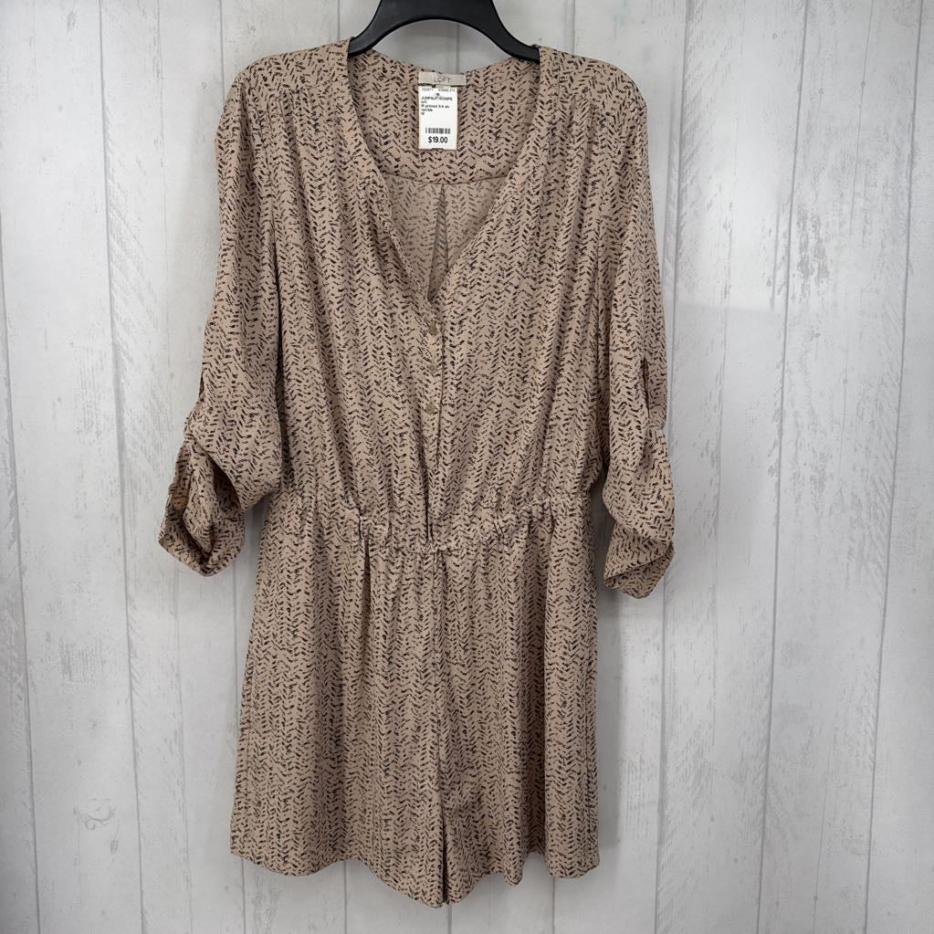 M printed 3/4 slv romper