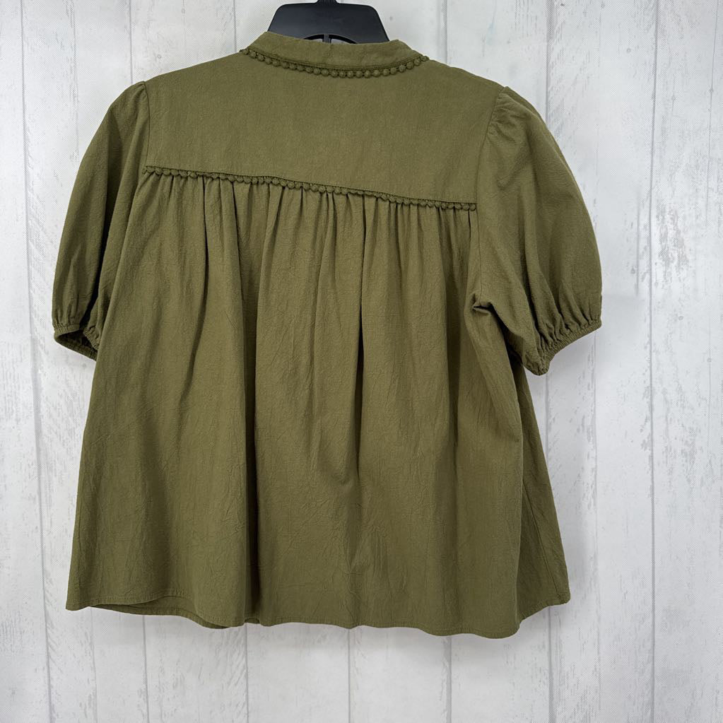 L button down s/s top