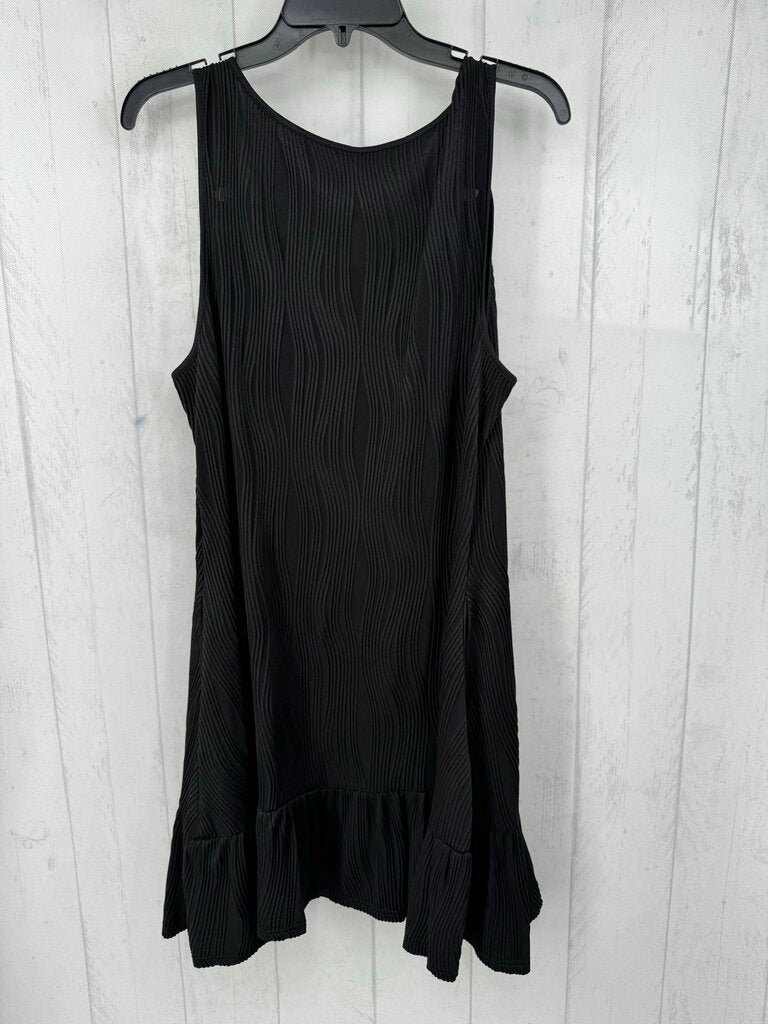L textured ruffle hem slvls dress
