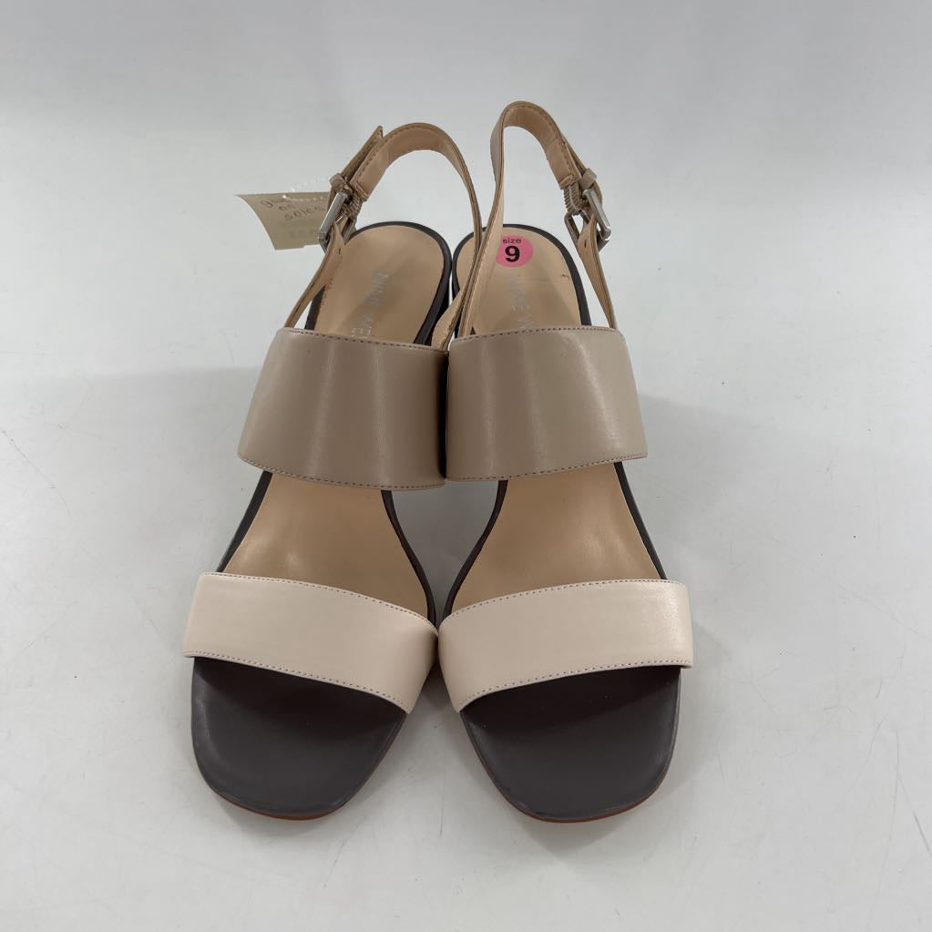 9 low heel ankle strap sandal