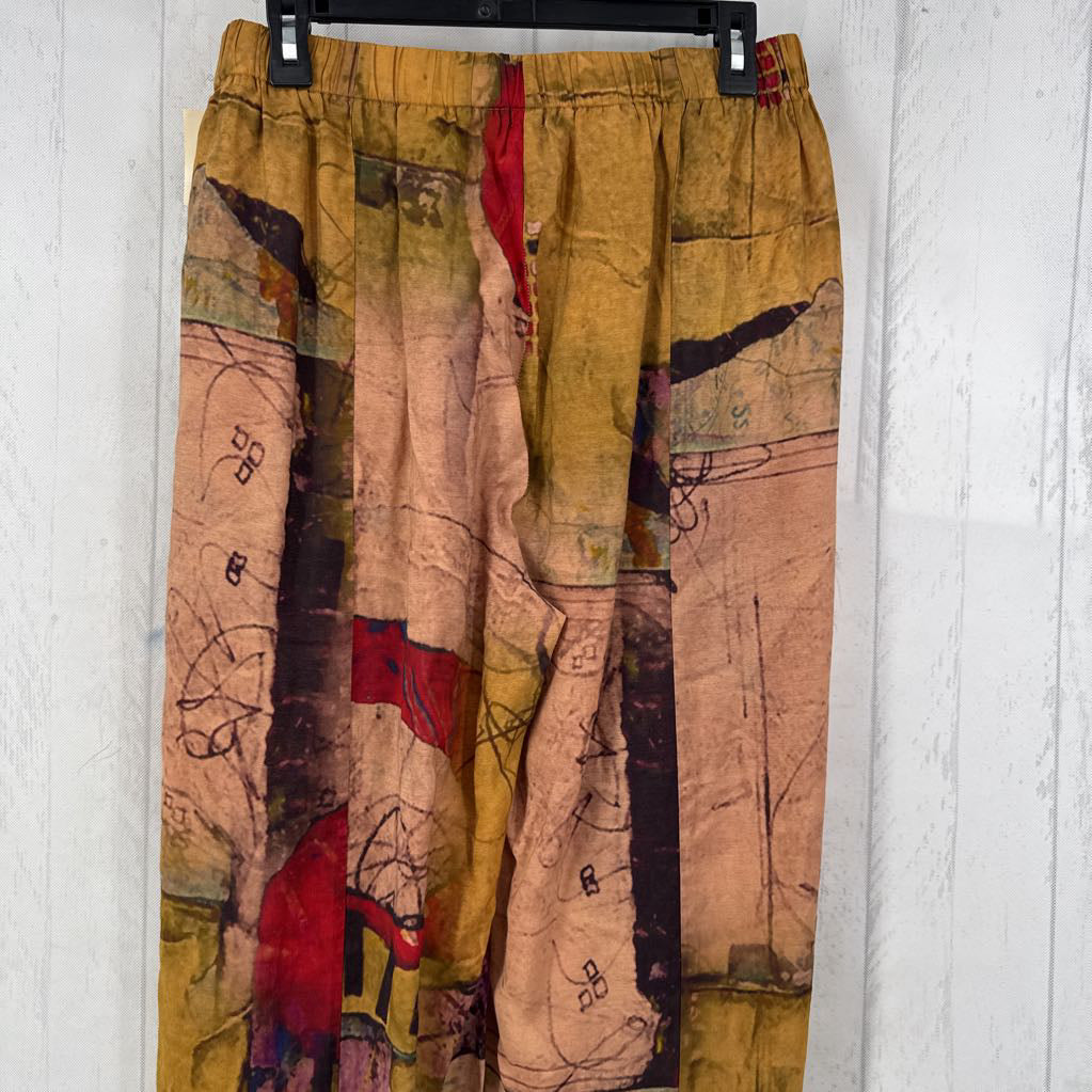Pattern Wide Leg Pant