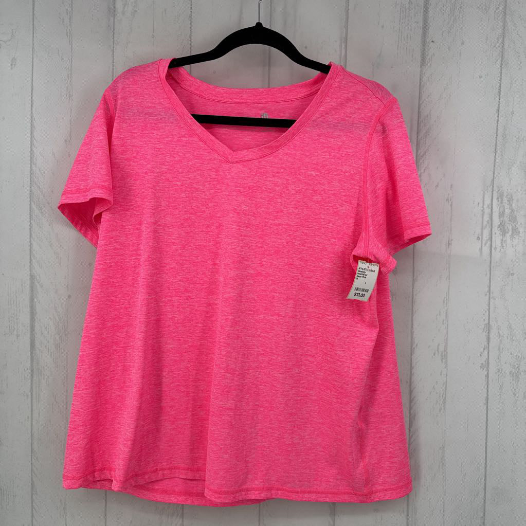Heathered Performance V-Neck Tee