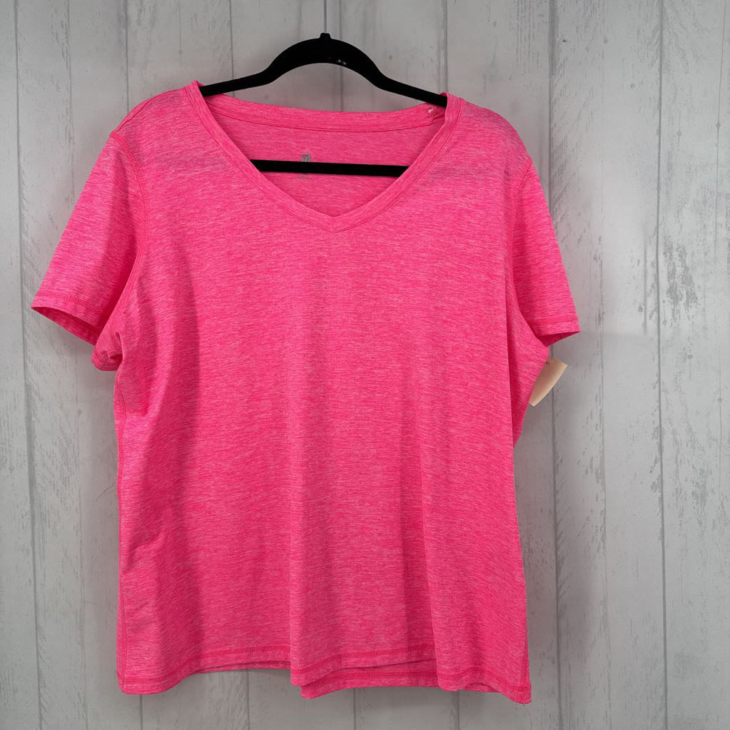 Heathered Performance V-Neck Tee