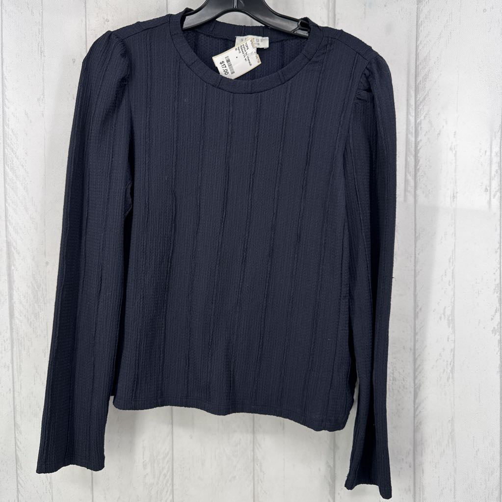 Ribbed l/s w/ Shirring sleeves