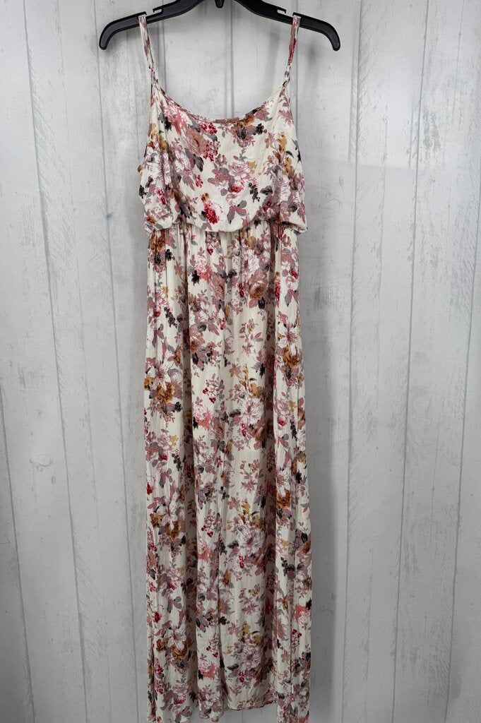 Spaghetti Strap Floral Print Maxi Dresss
