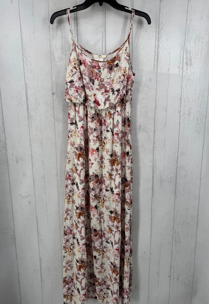 Spaghetti Strap Floral Print Maxi Dresss