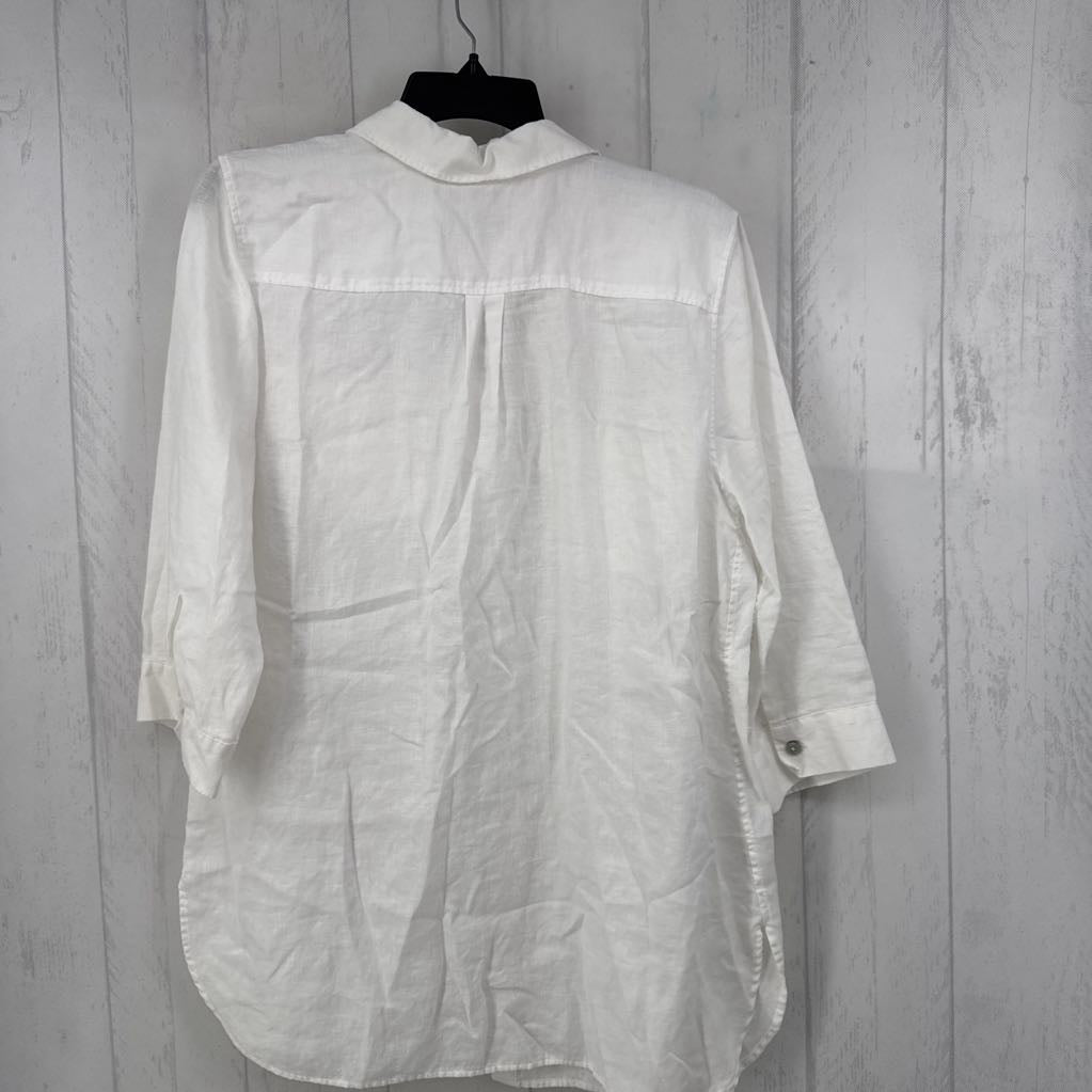 100% Linen Button-Up Top