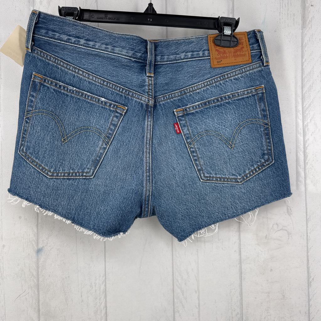 High-Rise Frayed Hem Denim Jeans