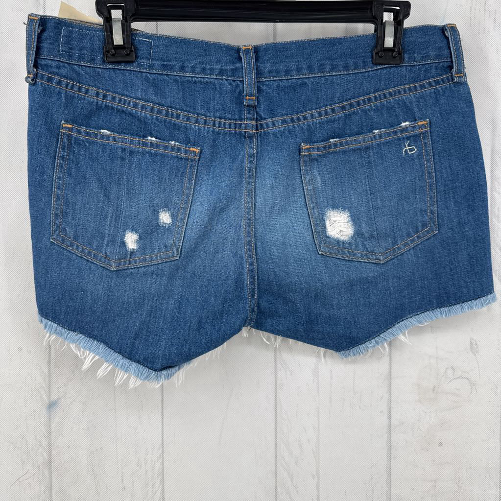 Distressed Frayed Mini Shorts