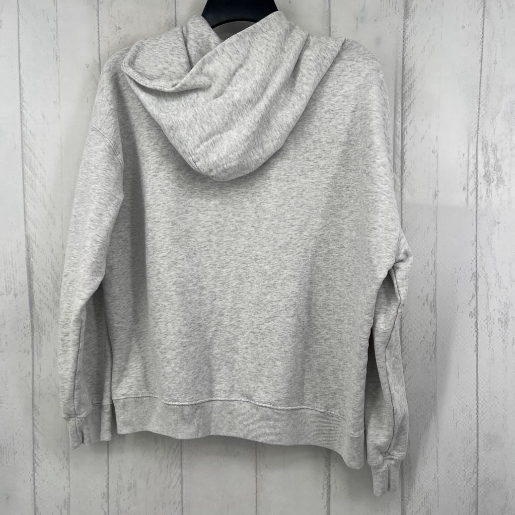 Marbled Grey Hoodie w/ Front Pouch