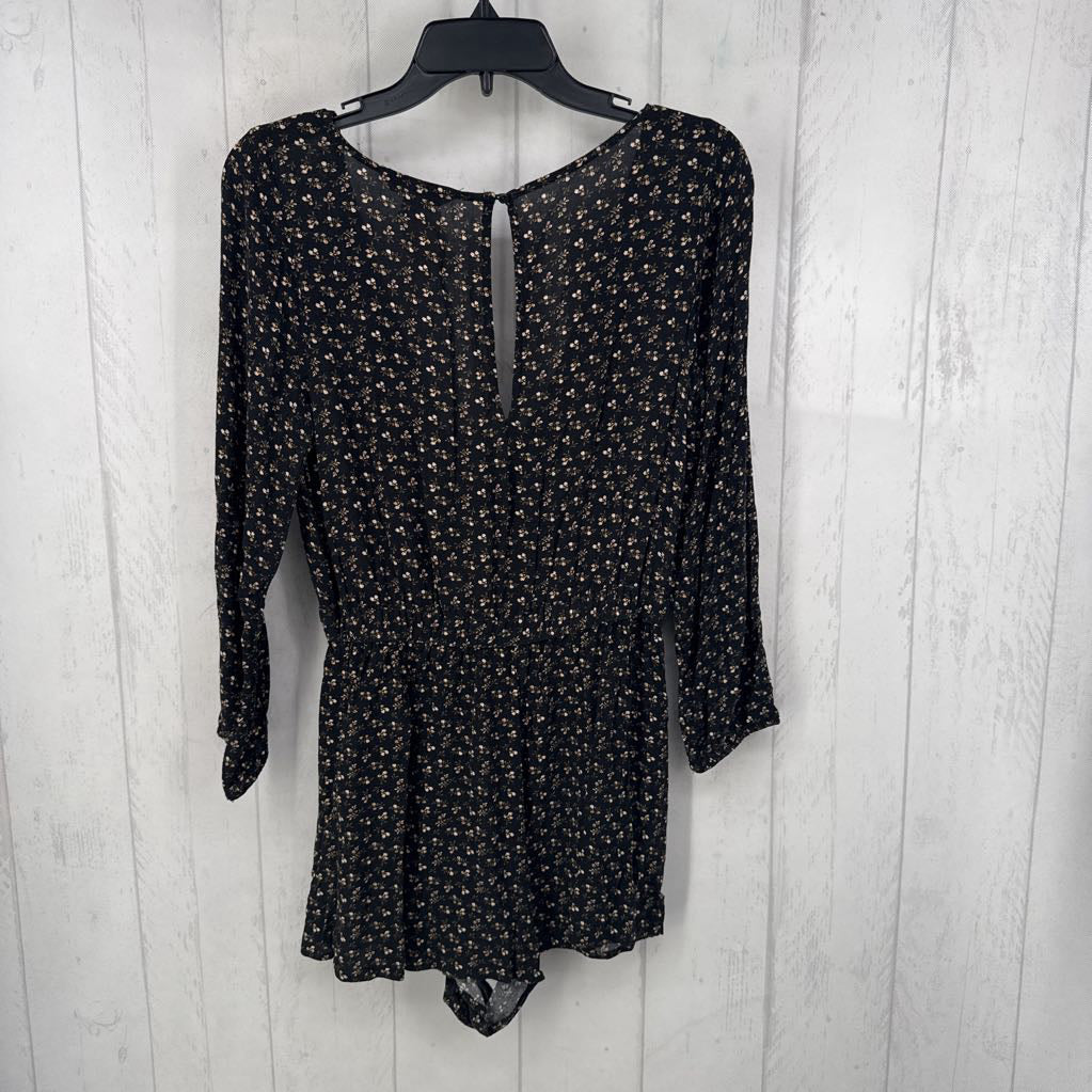 M flo print crossover l/s romper
