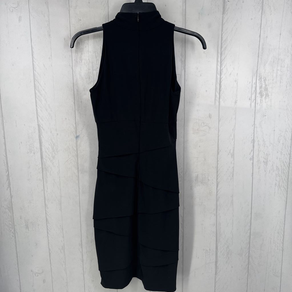 O tiered notch neck slvls dress