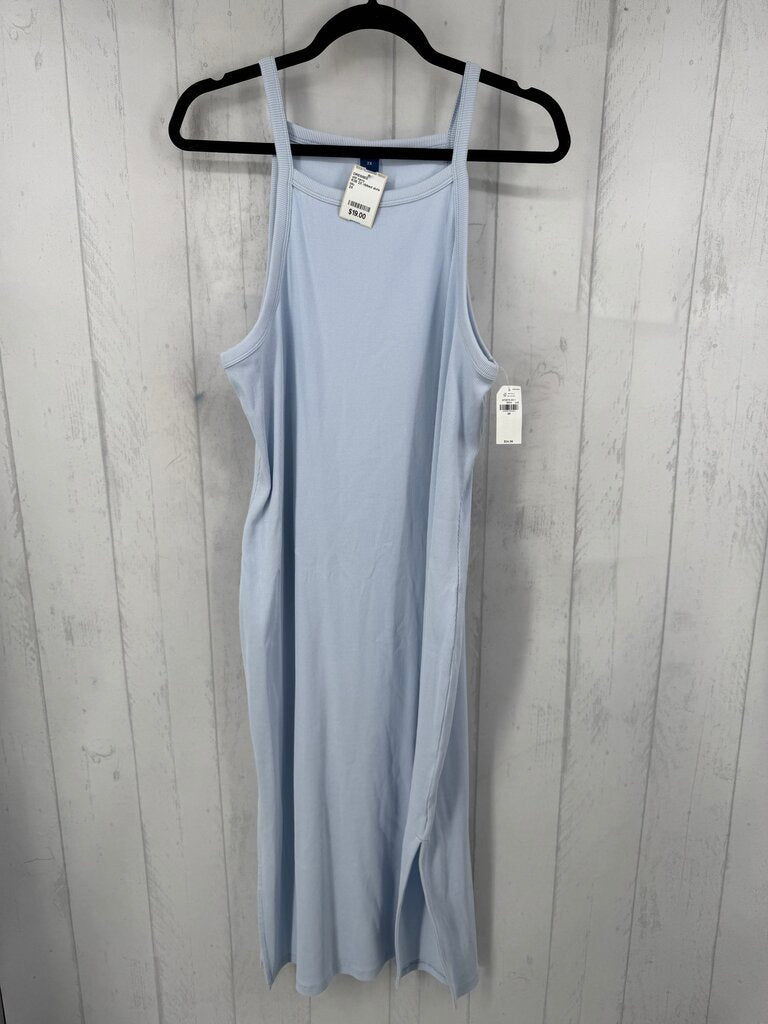 R35 2X ribbed slvls dress