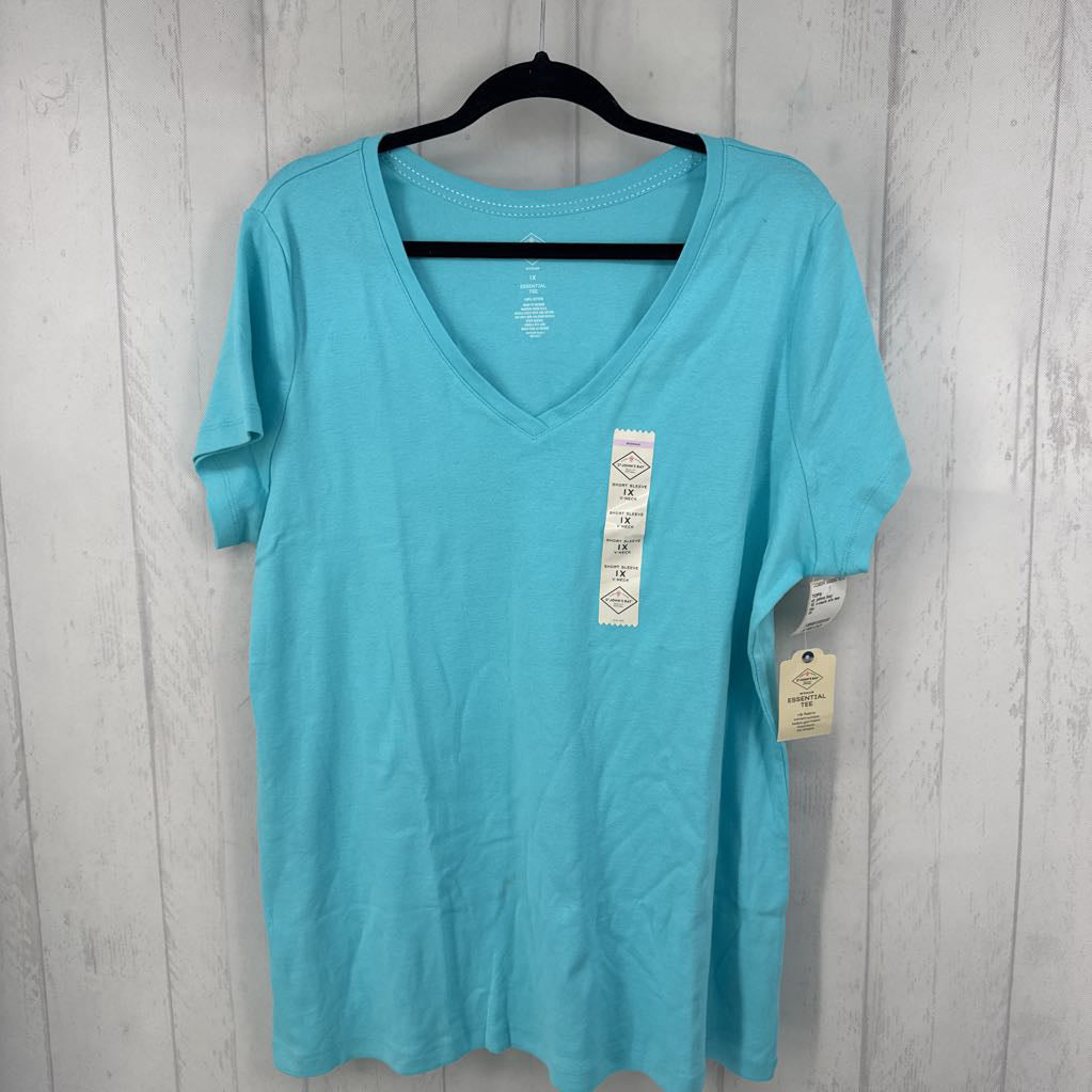 1X v-neck s/s tee