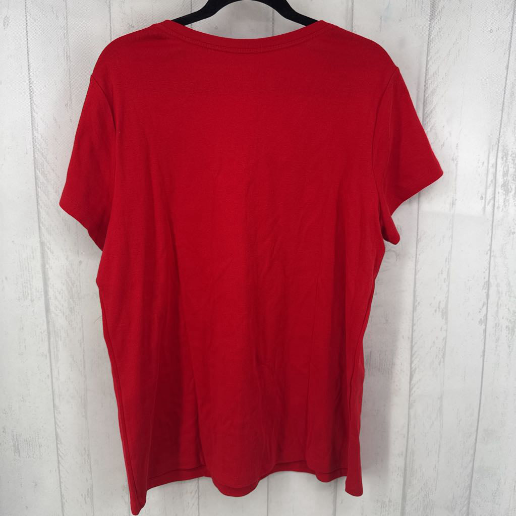 1X v-neck s/s tee