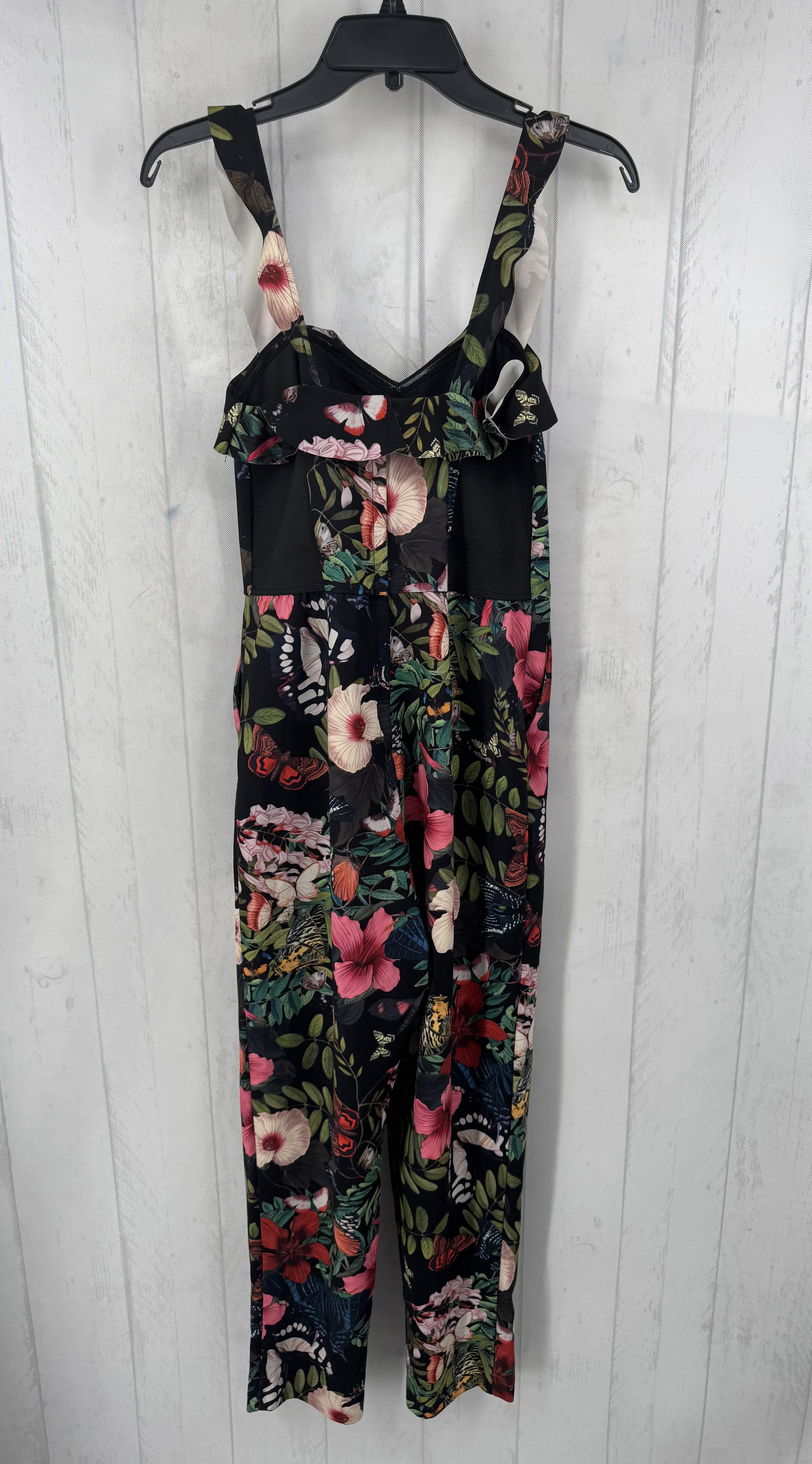 8 flo print slvlc jumpsuit